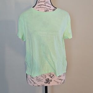 Lime Green Crop Tee